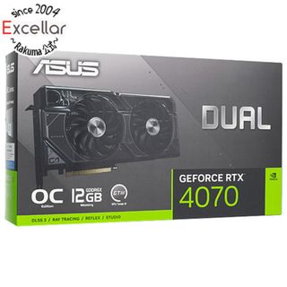 アンジェロガルバス(ANGELO GARBASUS)のASUS製グラボ　DUAL-RTX4070-O12G　PCIExp 12GB 元箱あり(PCパーツ)