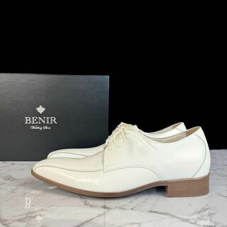 BENIR ウェディングシューズ メンズ 革靴 26.5cm ホワイト(ブーツ)