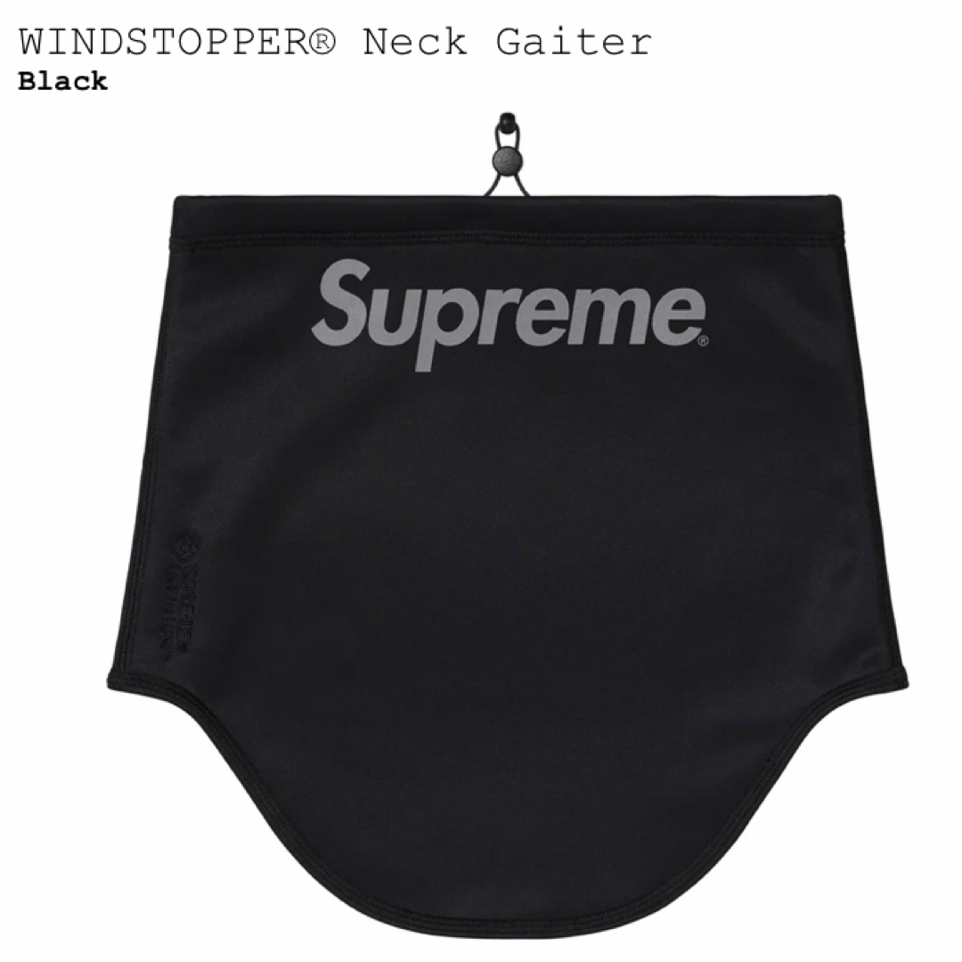 Supreme(シュプリーム)のSupreme FW23 Neck Gaiter Black メンズのファッション小物(ネックウォーマー)の商品写真