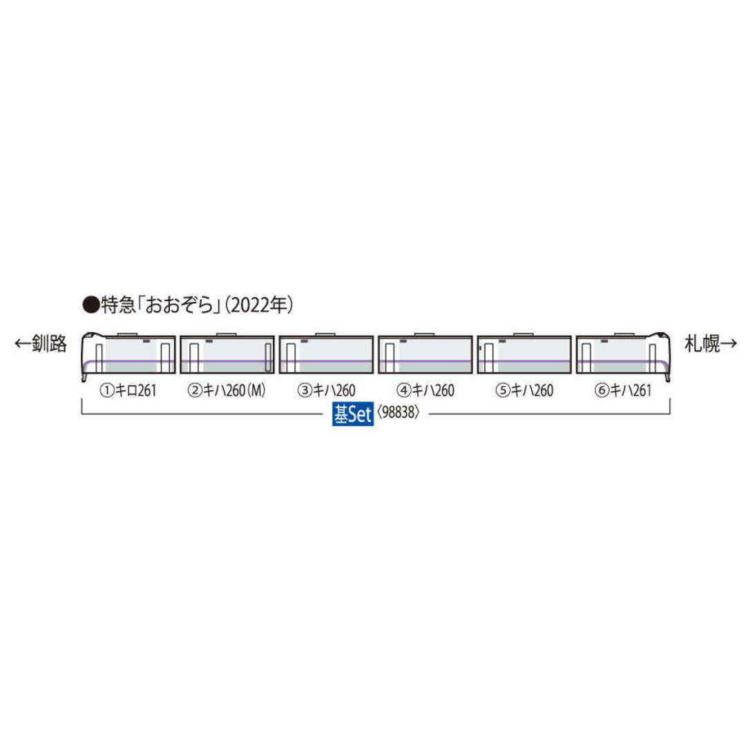 TOMIX キハ261 1000系特急ディーゼルカー(7次車・おおぞら・新塗装) エンタメ/ホビーのおもちゃ/ぬいぐるみ(鉄道模型)の商品写真