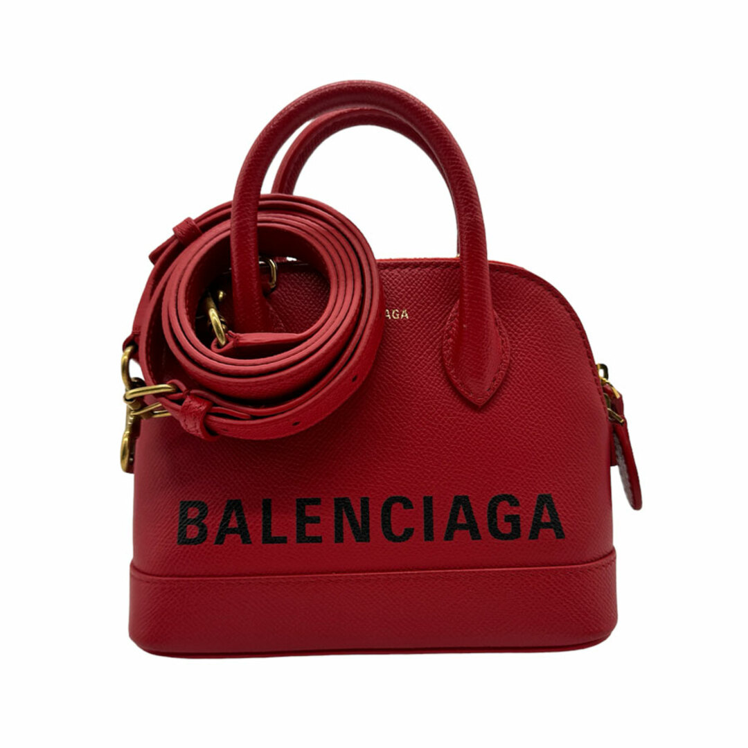 Balenciaga(バレンシアガ)のバレンシアガ BALENCIAGA ハンドバッグ 斜め掛けショルダーバッグ ヴィル トップハンドルXXS レザー レッド レディース 525050 送料無料【中古】 z0306 レディースのバッグ(ハンドバッグ)の商品写真