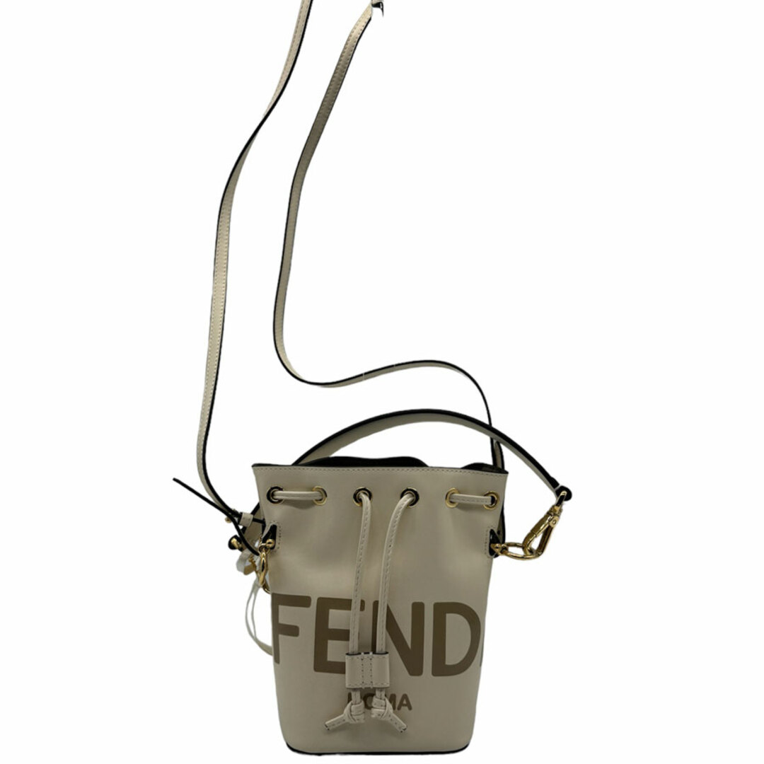 FENDI(フェンディ)のフェンディ FENDI ハンドバッグ 斜め掛けショルダーバッグ モン トレゾール ミニ レザー アイボリー レディース 8BS010-AC9L 送料無料【中古】 z0305 レディースのバッグ(ハンドバッグ)の商品写真