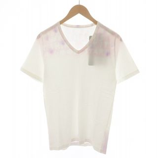 マルタンマルジェラ(Maison Martin Margiela)のMaison Margiela Tシャツ カットソー 半袖 S ピンク 白(Tシャツ/カットソー(半袖/袖なし))