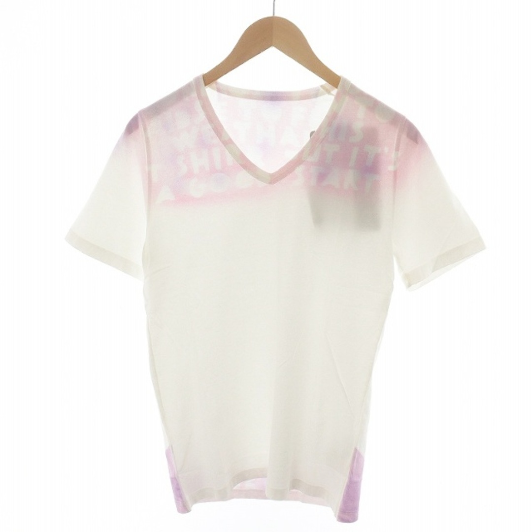 Maison Martin Margiela(マルタンマルジェラ)のMaison Margiela Tシャツ カットソー 半袖 S ピンク 白 メンズのトップス(Tシャツ/カットソー(半袖/袖なし))の商品写真