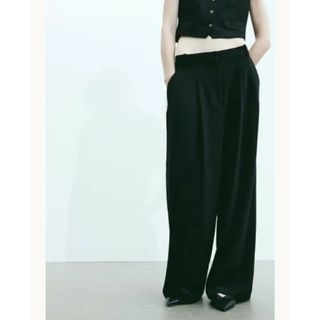 新品未使用 H&M タックワイドパンツ