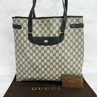 グッチ(Gucci)のグッチ オールドグッチ GUCCI GG トートバッグ レザー PVC ネイビー(トートバッグ)