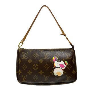 ルイヴィトン(LOUIS VUITTON)のLOUIS VUITTON ハンドバッグ モノグラムパンダ ポシェット アクセソワール 村上隆 M51981(ハンドバッグ)