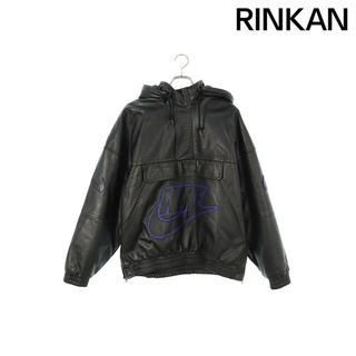 シュプリーム(Supreme)のシュプリーム ×ナイキ NIKE  19AW  Leather Anorak レザーアノラックブルゾン メンズ M(ブルゾン)