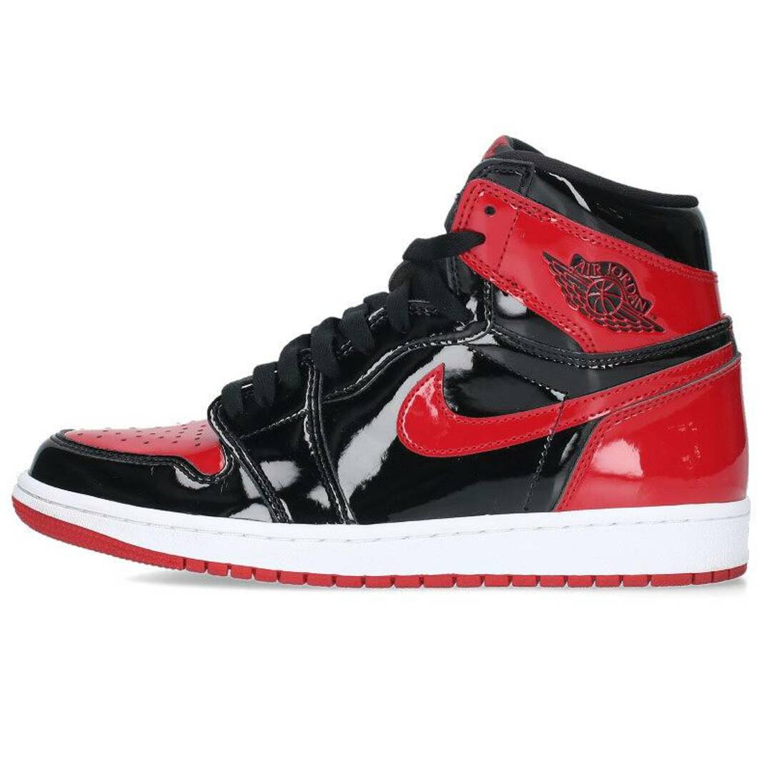 NIKE(ナイキ)のナイキ  AIR JORDAN 1 RETRO HIGH OG PATENT BRED 555088-063 エアジョーダン1レトロハイオージーパテントブレッドスニーカー メンズ 27cm メンズの靴/シューズ(スニーカー)の商品写真