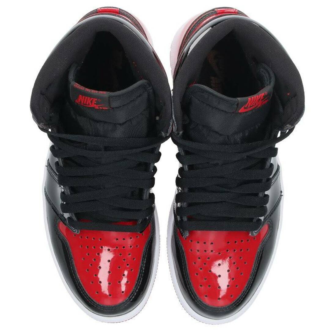 NIKE(ナイキ)のナイキ  AIR JORDAN 1 RETRO HIGH OG PATENT BRED 555088-063 エアジョーダン1レトロハイオージーパテントブレッドスニーカー メンズ 27cm メンズの靴/シューズ(スニーカー)の商品写真