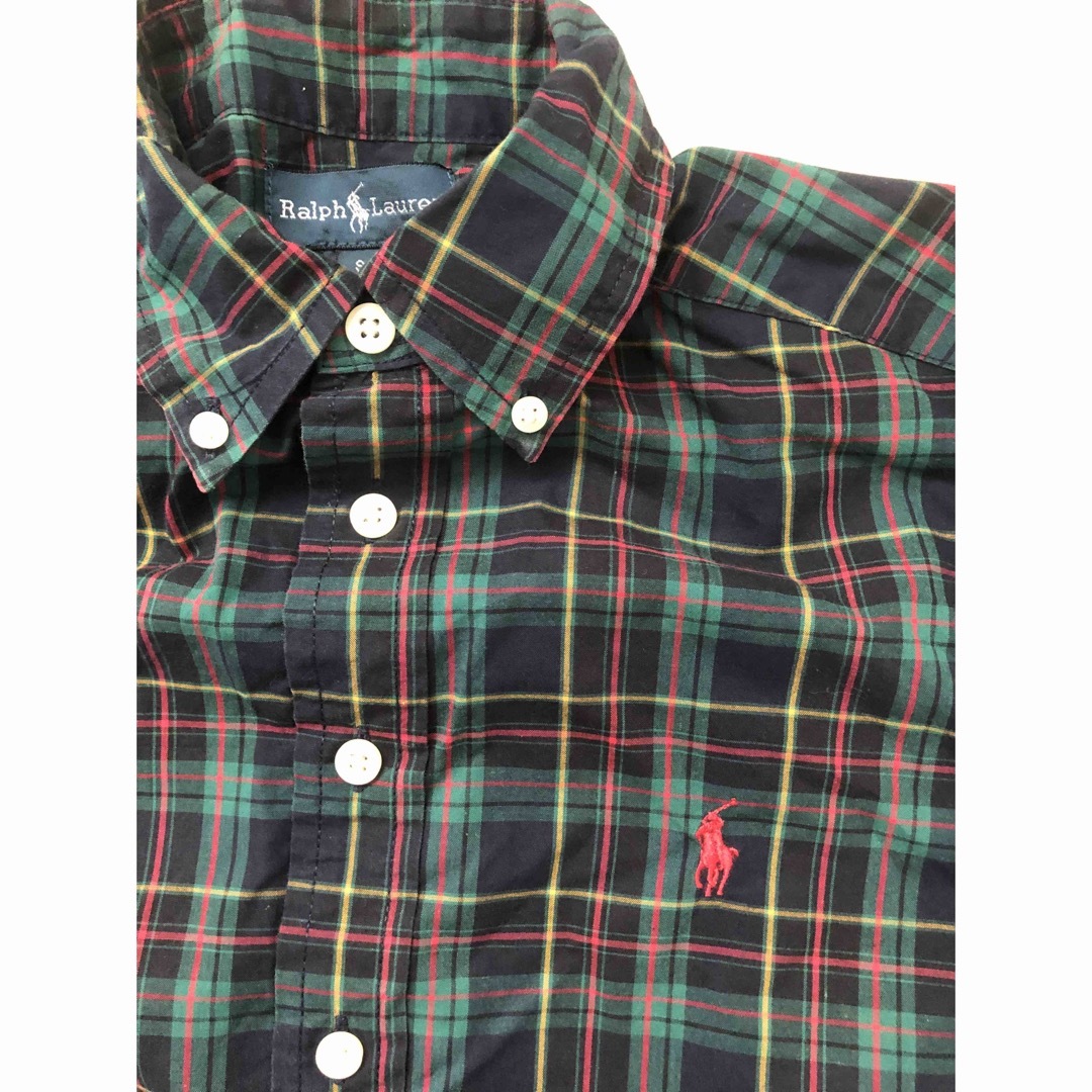 Ralph Lauren(ラルフローレン)のPOLO RALPH LAUREN sizeS(8)ﾁｴｯｸｼｬﾂ長袖 キッズ/ベビー/マタニティのキッズ服男の子用(90cm~)(ブラウス)の商品写真