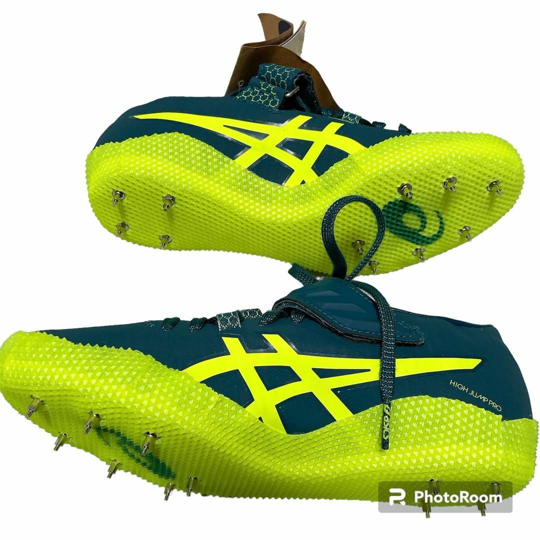 asics(アシックス)の【アシックス】 25.5cm 陸上 走り高跳び スパイク メンズ レディース 緑 スポーツ/アウトドアのスポーツ/アウトドア その他(陸上競技)の商品写真