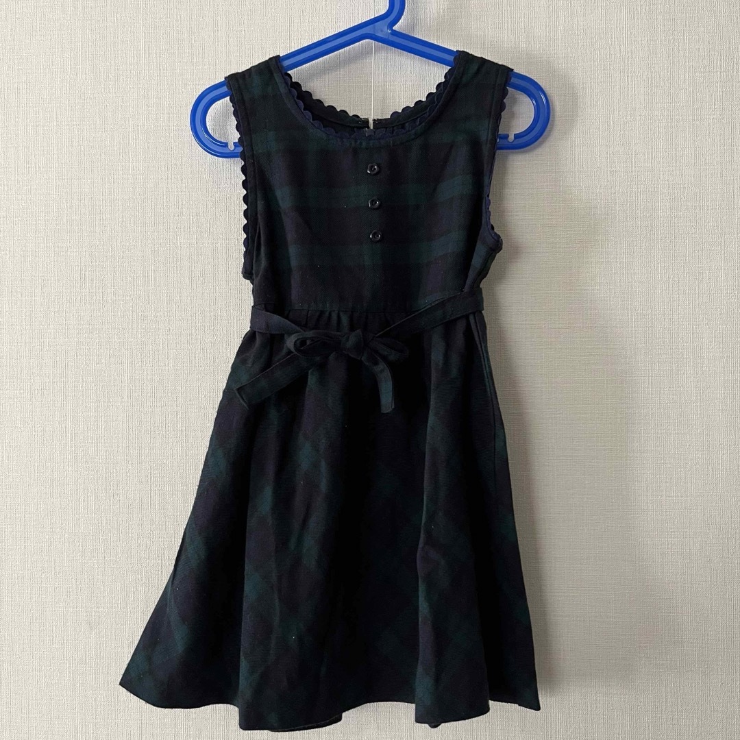 美品　SACCO サッコ　ワンピース　チェック　110 キッズ/ベビー/マタニティのキッズ服女の子用(90cm~)(ワンピース)の商品写真