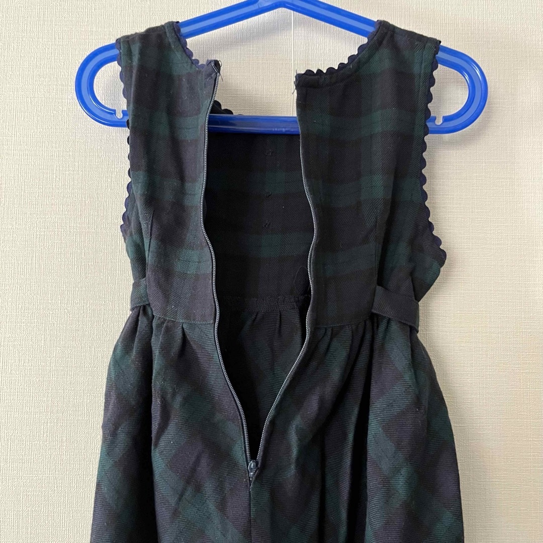 美品　SACCO サッコ　ワンピース　チェック　110 キッズ/ベビー/マタニティのキッズ服女の子用(90cm~)(ワンピース)の商品写真