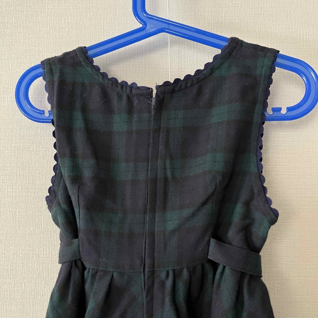 美品　SACCO サッコ　ワンピース　チェック　110 キッズ/ベビー/マタニティのキッズ服女の子用(90cm~)(ワンピース)の商品写真