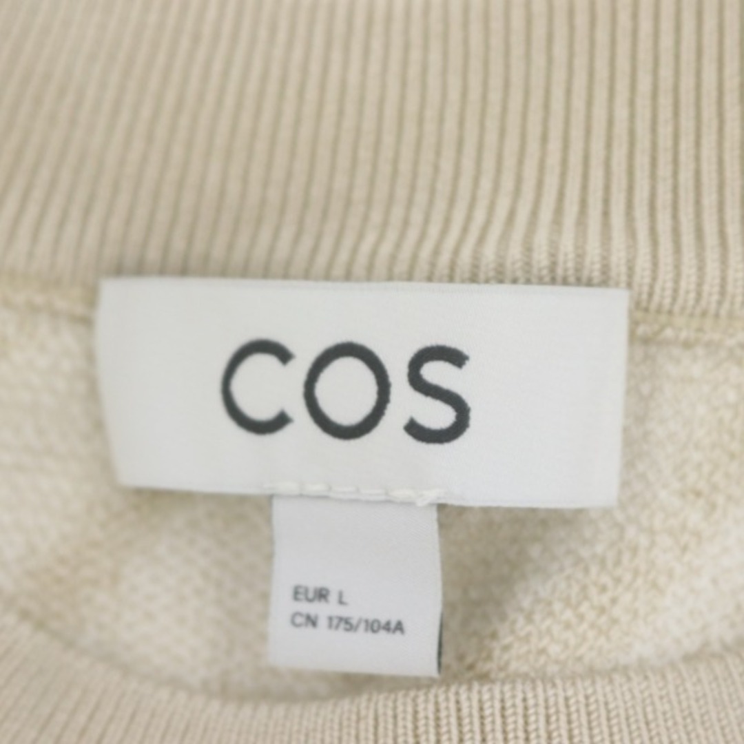 COS(コス)のコス COS 総柄 ニット セーター 長袖 L ベージュ オフホワイト メンズのトップス(ニット/セーター)の商品写真