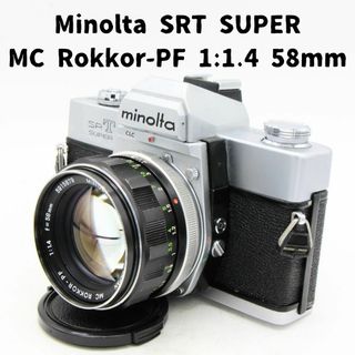 コニカミノルタ(KONICA MINOLTA)のミノルタ SRT Super + MC Rokkor-PF 1:1.4 58mm(フィルムカメラ)