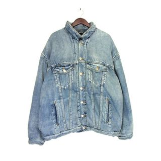 バレンシアガ(Balenciaga)のバレンシアガ BALENCIAGA ■ 22AW 【 PADDING DENIM JACKET 681689 TJW92 】 パディング インディゴ デニム ジャケット s2725(Gジャン/デニムジャケット)