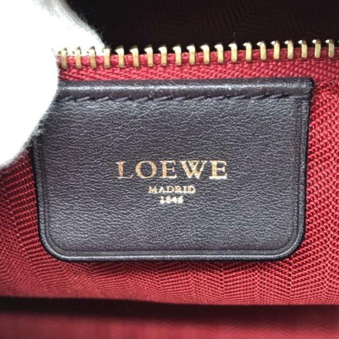 LOEWE(ロエベ)の良品 LOEWE ロエベ アナグラム レザー ボストン ハンド バッグ ピンク a2677 レディースのバッグ(ボストンバッグ)の商品写真