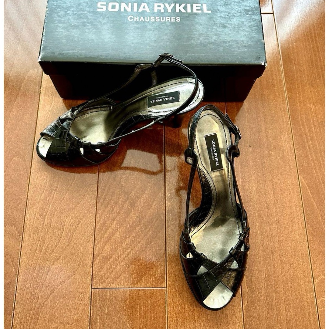 SONIA RYKIEL(ソニアリキエル)のソニア リキエル★美しいヒールサンダル 37 (24.5)【GWセール】 レディースの靴/シューズ(ハイヒール/パンプス)の商品写真