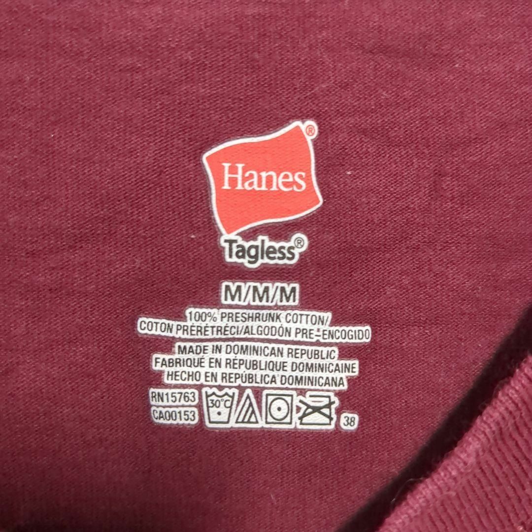 GILDAN(ギルタン)のHans　アメリカ古着プリントTシャツ　インポート半袖　ボルドーメンズM　21 メンズのトップス(Tシャツ/カットソー(半袖/袖なし))の商品写真