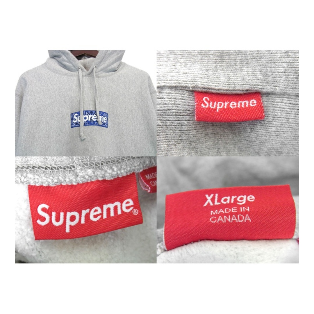 Supreme(シュプリーム)のシュプリーム Supreme ■ 19AW 【 Bandana Box Logo Hooded Sweatshirt 】 バンダナ ボックス ロゴ フーデッド スウェットシャツ パーカー w17996 メンズのトップス(パーカー)の商品写真