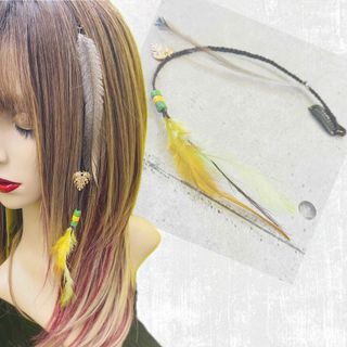 【新品】BR#WL ワンタッチ　エクステ　ブレイズ　クリップ　ヘアアクセ(ロングストレート)