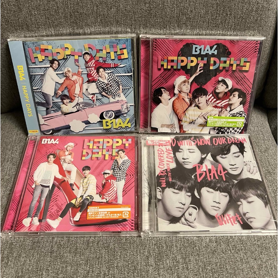 B1A4(ビーワンエーフォー)のB1A4 CD セット happydays 白いキセキ 初回 dvd 未開封 エンタメ/ホビーのCD(K-POP/アジア)の商品写真