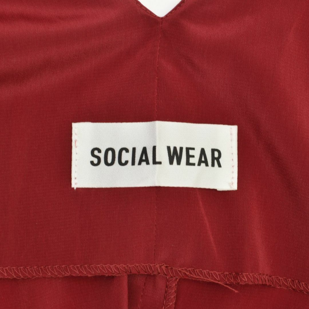 【SOCIALWEAR】パレットデシン バックシャンキャミソールワンピース レディースのワンピース(ひざ丈ワンピース)の商品写真