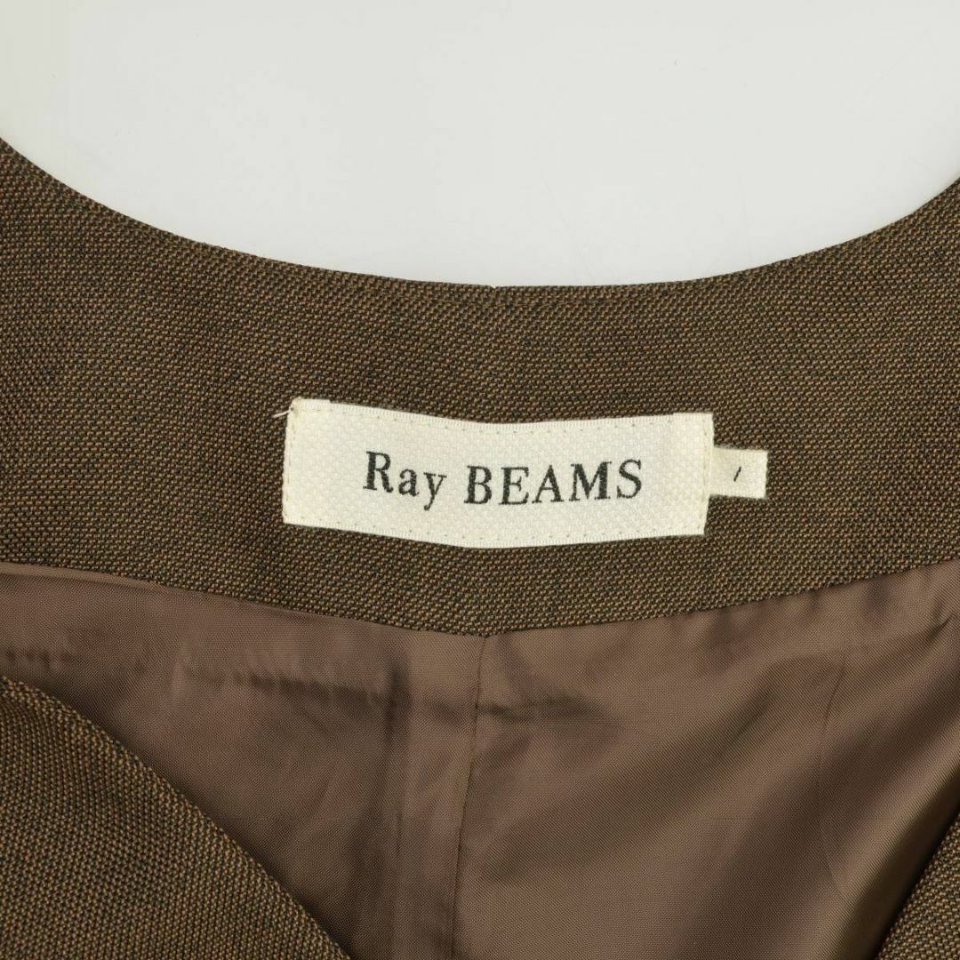 Ray BEAMS(レイビームス)の【RAYBEAMS】Vネックジャケットディティール長袖ワンピース レディースのワンピース(ひざ丈ワンピース)の商品写真