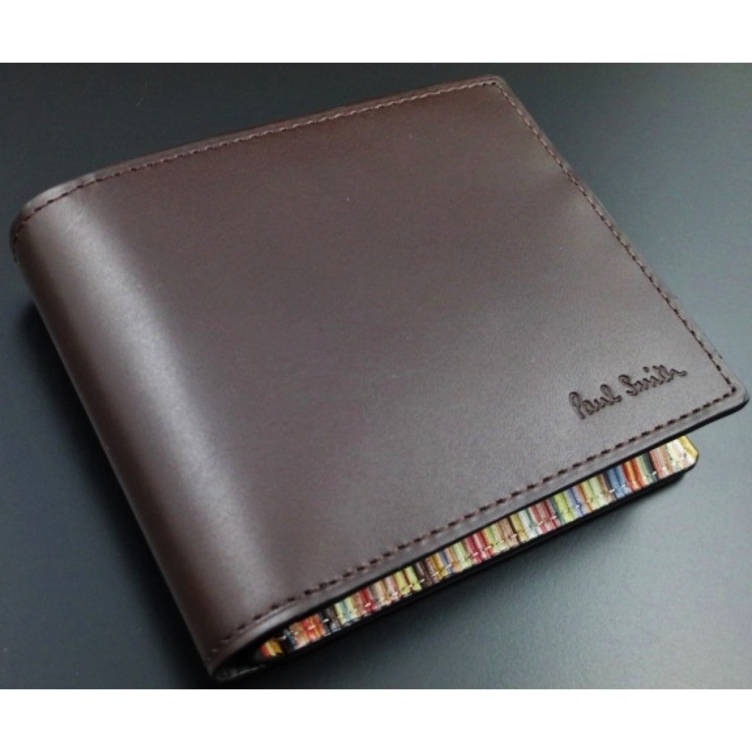 Paul Smith(ポールスミス)の残りわずか☆新品☆箱付 ポールスミス マルチインサイド 折り財布 濃茶 メンズのファッション小物(折り財布)の商品写真