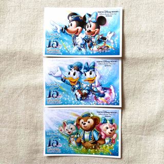 Disney - 【匿名配送】 ディズニーシー 15周年 使用済みチケット 3枚