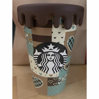 スターバックスコーヒー(Starbucks Coffee)のスターバックス  バレンタイン　2023  シリコンリッドステンレスカップミント(タンブラー)