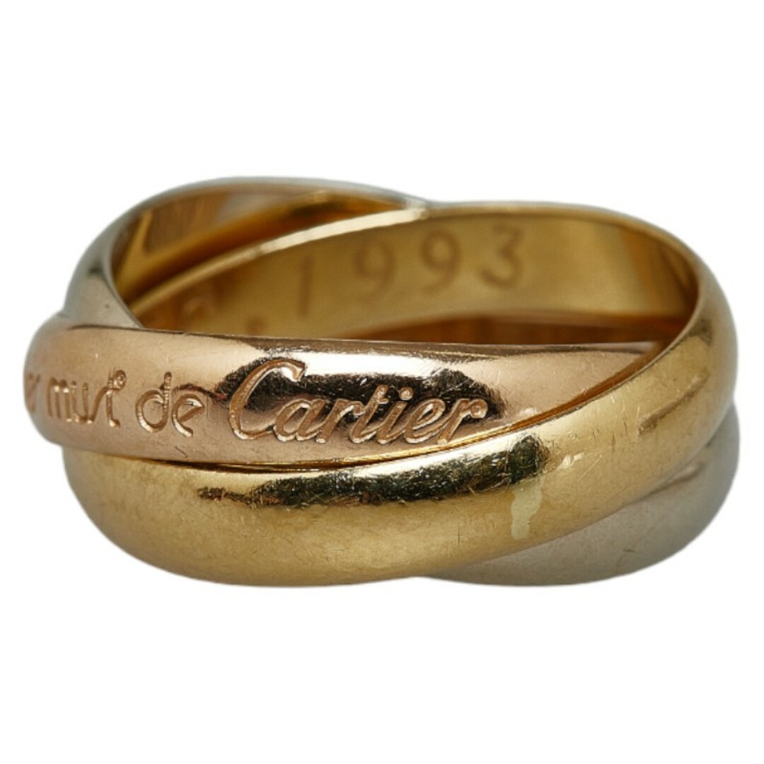 Cartier(カルティエ)のカルティエ トリニティ リング 指輪 #49 K18YG イエローゴールド K18WG K18PG ピンクゴールド レディース CARTIER 【1-0133783】 レディースのアクセサリー(リング(指輪))の商品写真