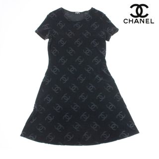 シャネル CHANEL ココマーク ベロア ワンピース