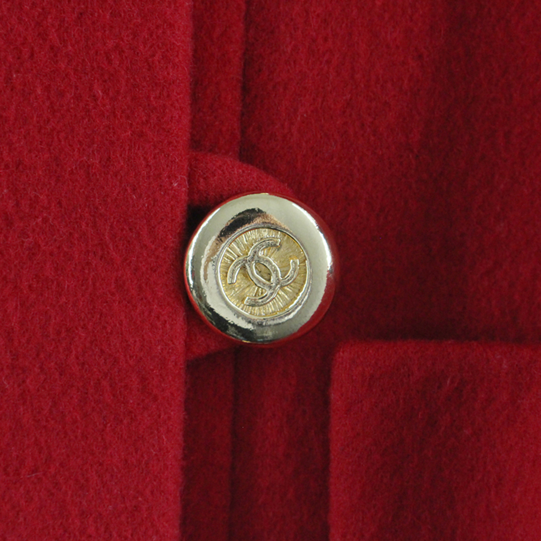 CHANEL(シャネル)のシャネル CHANEL ココボタン カシミヤ ジャケット コート レディースのジャケット/アウター(その他)の商品写真