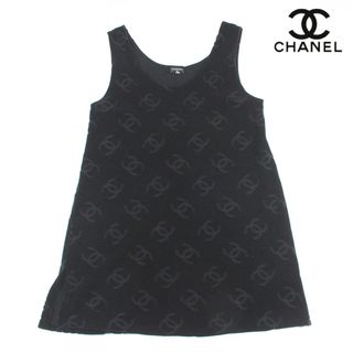 シャネル(CHANEL)のシャネル CHANEL ココマーク ノースリーブ ワンピース ベロア(その他)