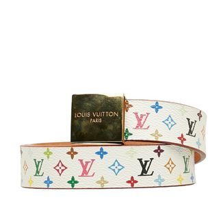 ルイヴィトン(LOUIS VUITTON)のルイ ヴィトン モノグラム マルチカラー サンチュールキャレ ベルト 32/80 M9270U PVC レディース LOUIS VUITTON 【222-36970】(ベルト)