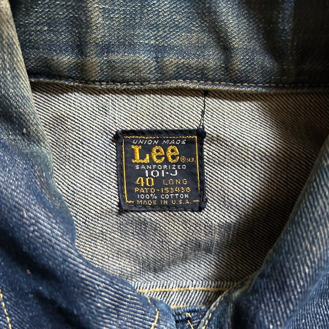 Lee(リー)の60s lee 101-j gジャン/デニムジャケット 濃紺 40 メンズのジャケット/アウター(Gジャン/デニムジャケット)の商品写真