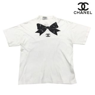 シャネル CHANEL リボン ココマーク 半袖Ｔシャツ