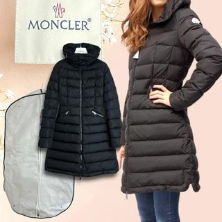 モンクレール(MONCLER)の美品☆超人気モデル☆モンクレール フラメッテ ダウンコート 00 ブラック 黒(ダウンジャケット)