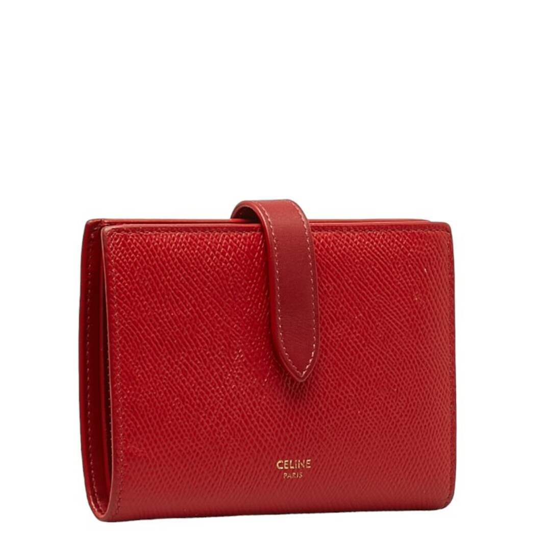 celine(セリーヌ)のセリーヌ ミディアム ストラップウォレット 二つ折り財布 レザー レディース CELINE 【228-42946】 レディースのファッション小物(財布)の商品写真