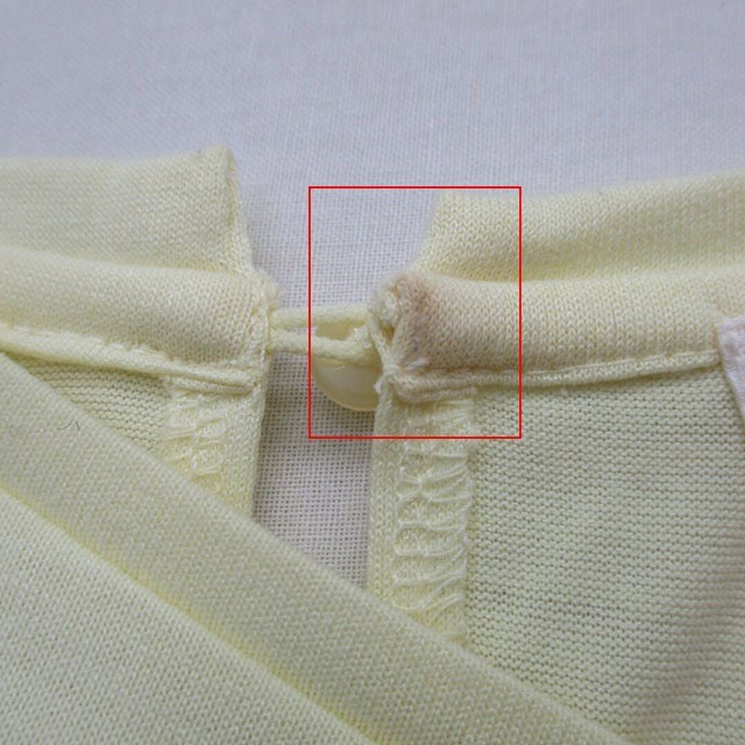 ViS(ヴィス)のビス ViS カットソー Tシャツ 半袖 リボン シンプル M イエロー 黄 レディースのトップス(カットソー(半袖/袖なし))の商品写真