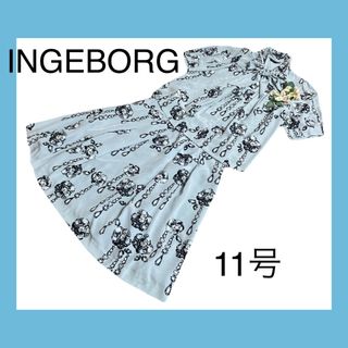 インゲボルグ(INGEBORG)の定価60,480円！インゲボルグビジュセットアップ2015年スカートブラウス(セット/コーデ)