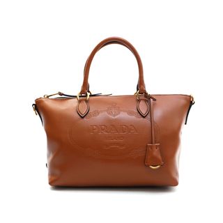 PRADA - PRADA プラダ パニエ サフィアーノレザーバッグ 新品同等超美 PRADA - PRADA プラダ パニエ サフィアーノレザーバッグ 新品同等超美