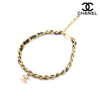 シャネル(CHANEL)のシャネル CHANEL ココマーク ラインストーン  パテント チョーカー(その他)