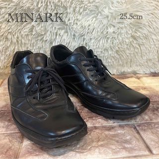 極美品　MINARK レザーウォーキング　ドライビング　シューズ　25.5cm (ドレス/ビジネス)