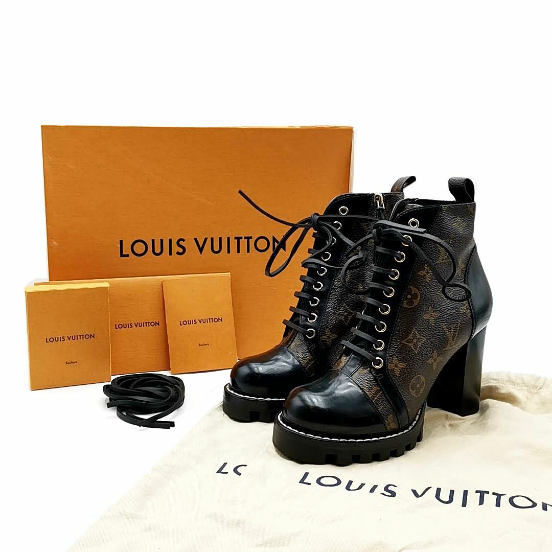 LOUIS VUITTON(ルイヴィトン)の美品 ルイヴィトン ブーツ モノグラム スタートレイル 03-24030605 レディースの靴/シューズ(ブーツ)の商品写真