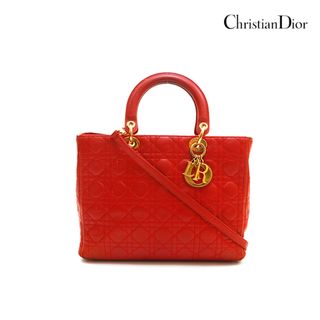 クリスチャンディオール(Christian Dior)のディオール Dior レディディオール カナージュ 2way ハンド ショルダーバッグ(ショルダーバッグ)