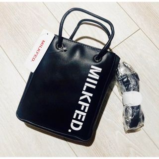 ミルクフェド(MILKFED.)のミルクフェド★新品 ロゴ レザー 2way ショルダーバッグ トートバッグ(ショルダーバッグ)